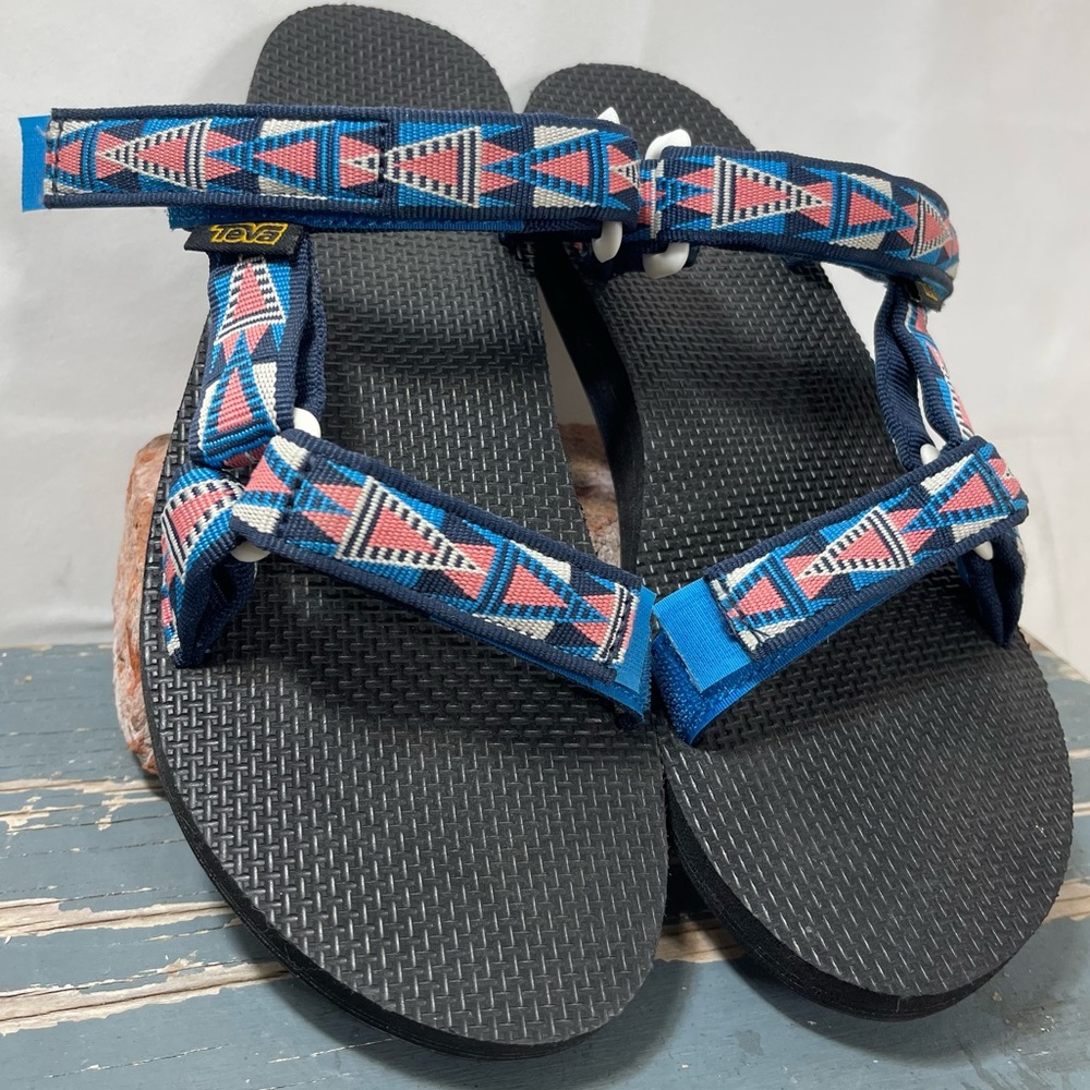 Teva Original Universal Slide Sport Sandals LIKE NEW blue size 9 Adjustable - Picture 8 of 10
